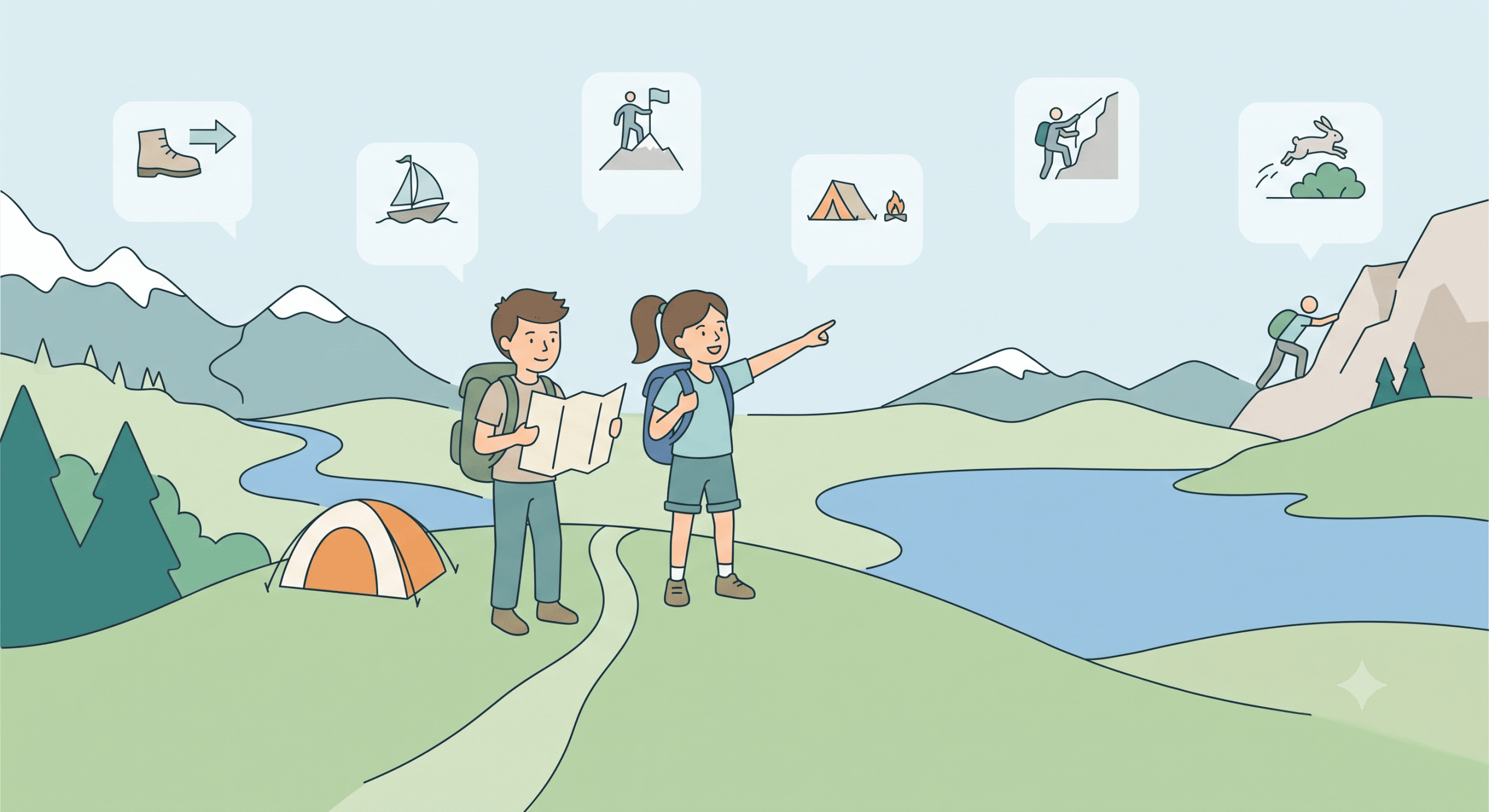 The Siblings' Mountain Adventure
